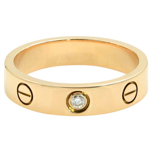 Cartier Love Ring 18 Karat Rose Gold at 1stDibs | cartier mini love ...