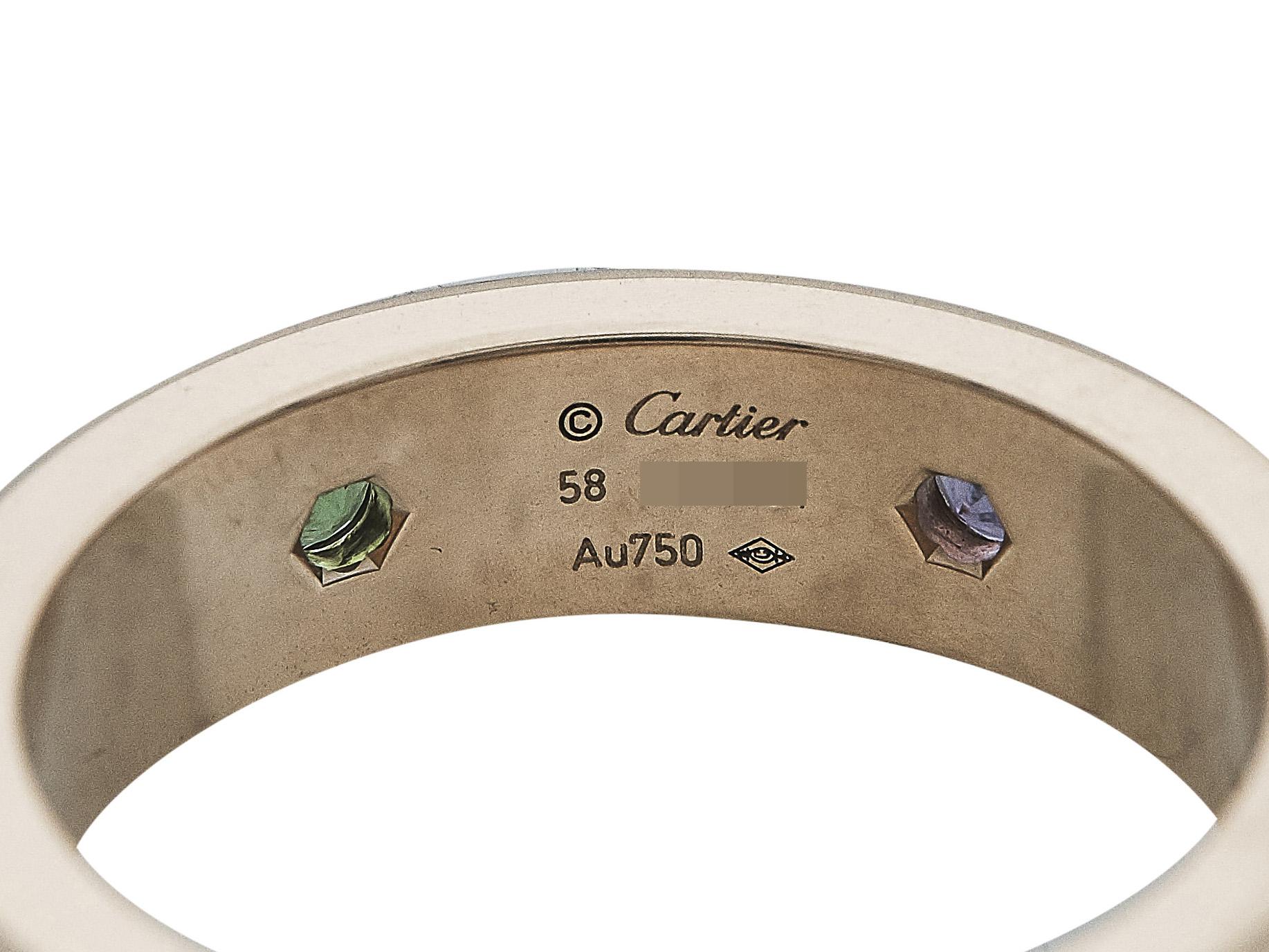 Cartier Love Ring 18K Rose Gold Größe 58 für Damen oder Herren im Angebot