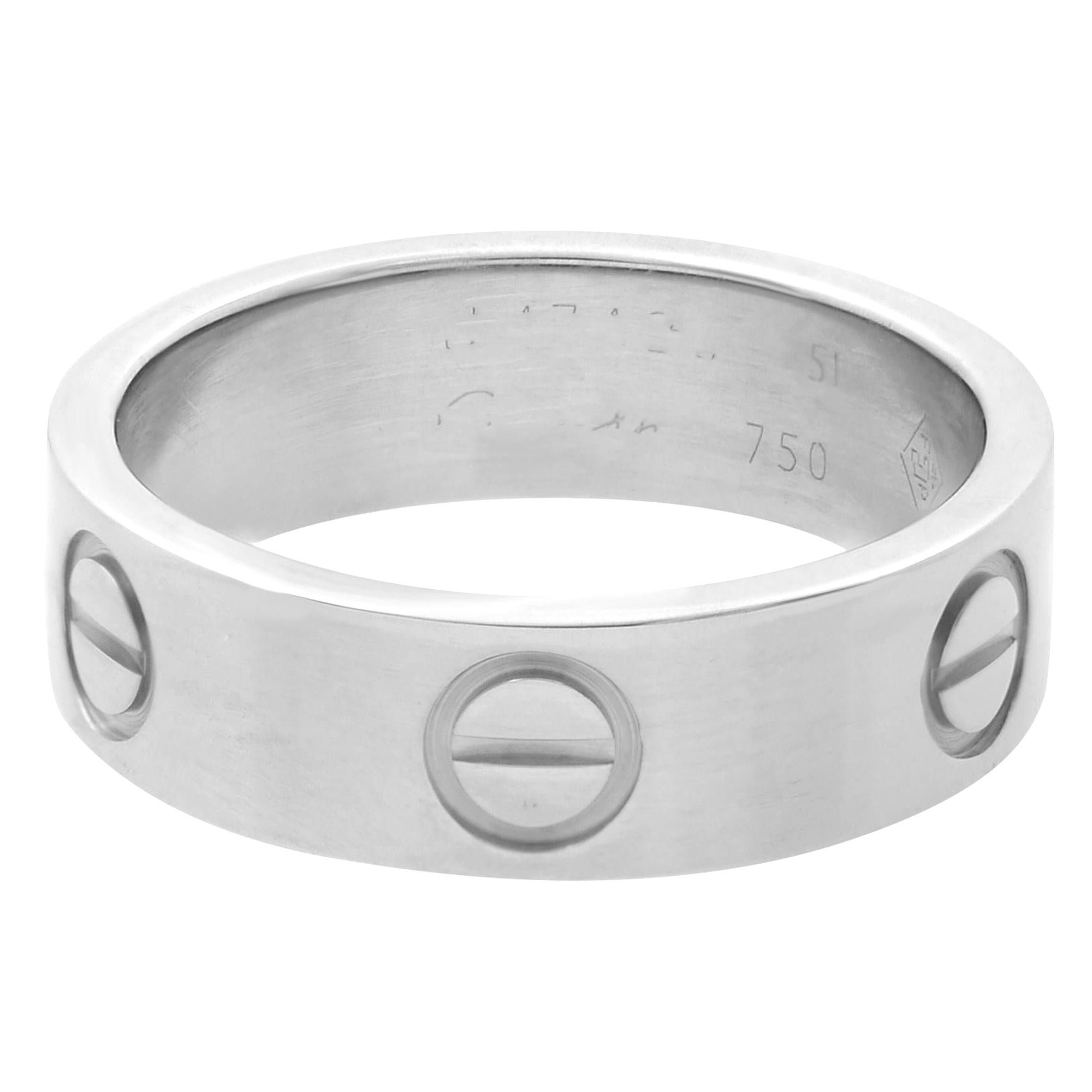 Cartier Love-Ring aus 18 Karat Weißgold