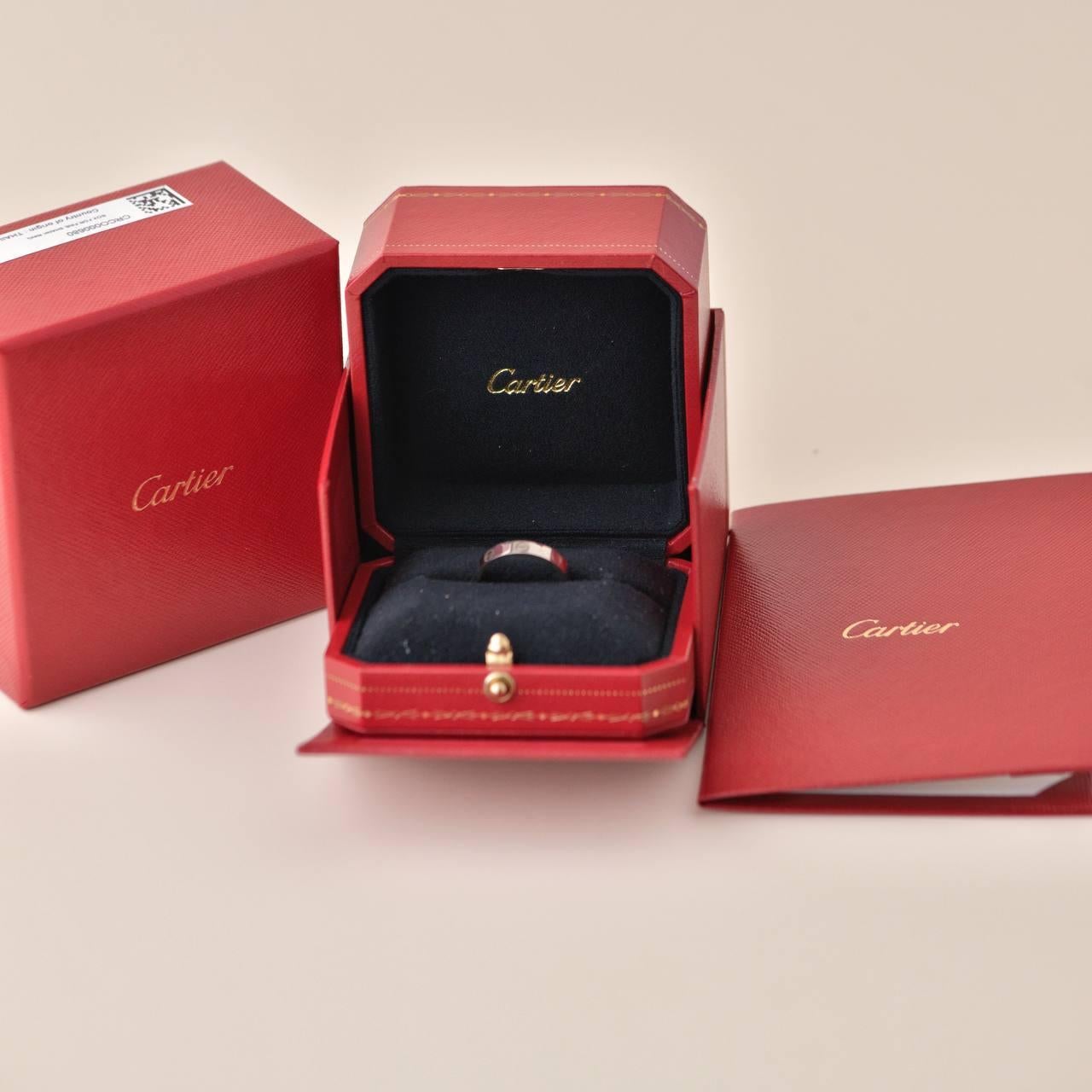 SKU	77701309
Comes With	Full Set (Box + Card)
Date	2023
RRP	£1,280 Incl. Taxes / €1,450 Incl. Taxes / $1,340 Excl. Taxes
Model	B4085156
Serial Number	VF****
Metal	18k White Gold
Weight	Approximately 3.65 g
Ring Size	        56