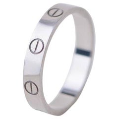 Cartier Love Ring 18K White Gold Small Model Size 56