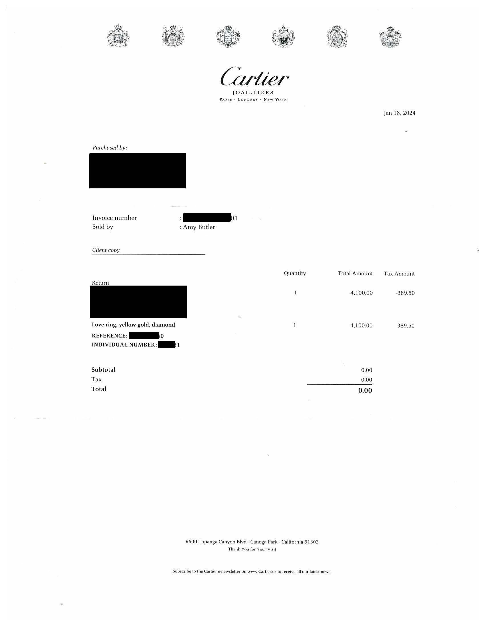 Cartier Love Ring 18K Yellow Gold 3 Diamonds Band Size 60  US 9.25 Box & Papers im Angebot 3