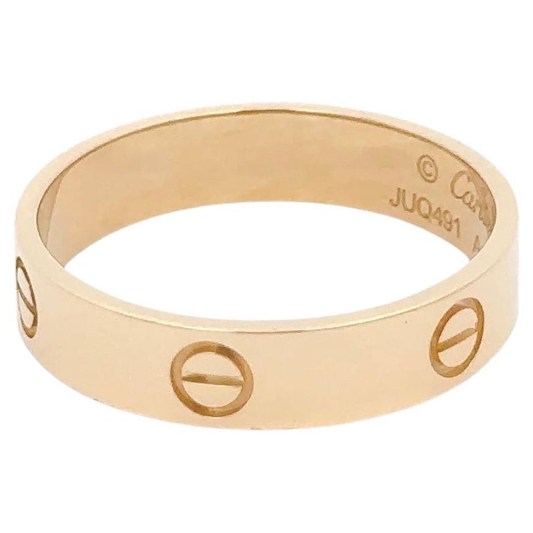 Cartier Love Ring 18K Yellow Gold For Sale at 1stDibs