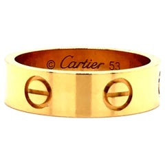 Cartier Love Ring 18k Yellow Gold Size 53
