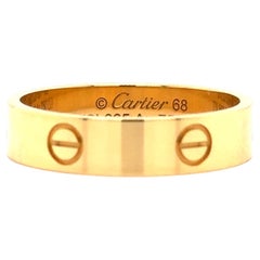 Cartier Love Ring 18k Yellow Gold Size 68