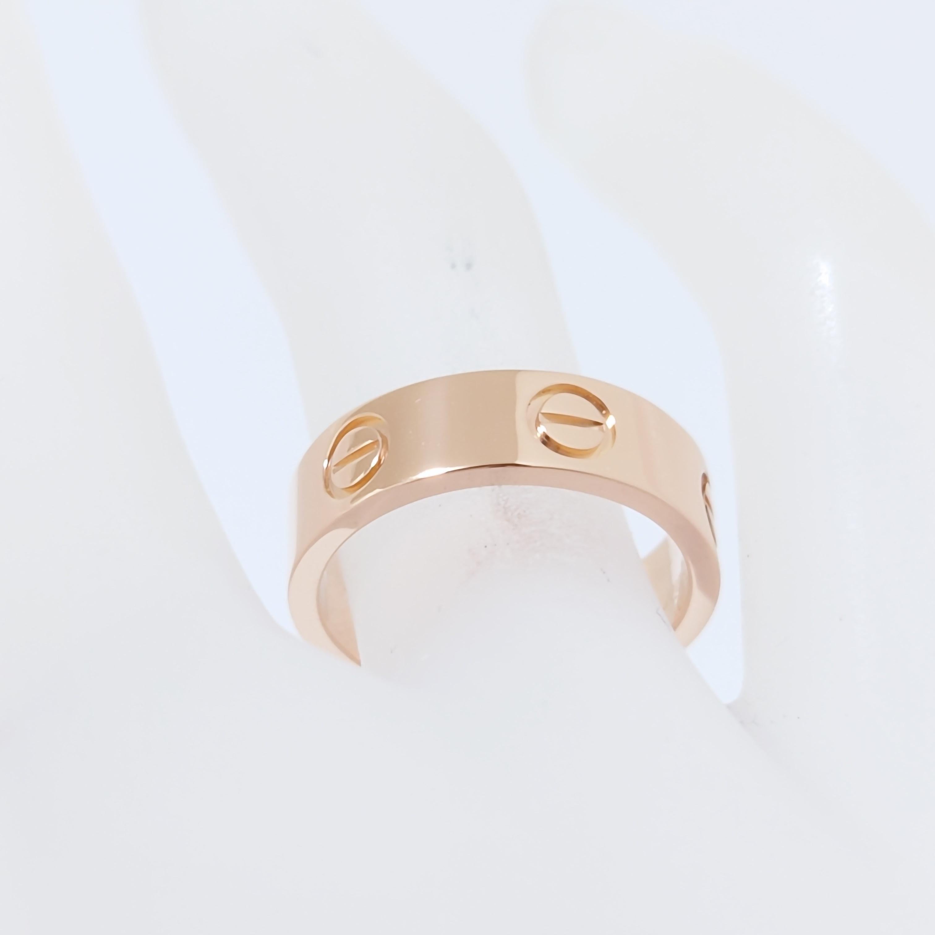Cartier Love Ring 18KPG For Sale 1