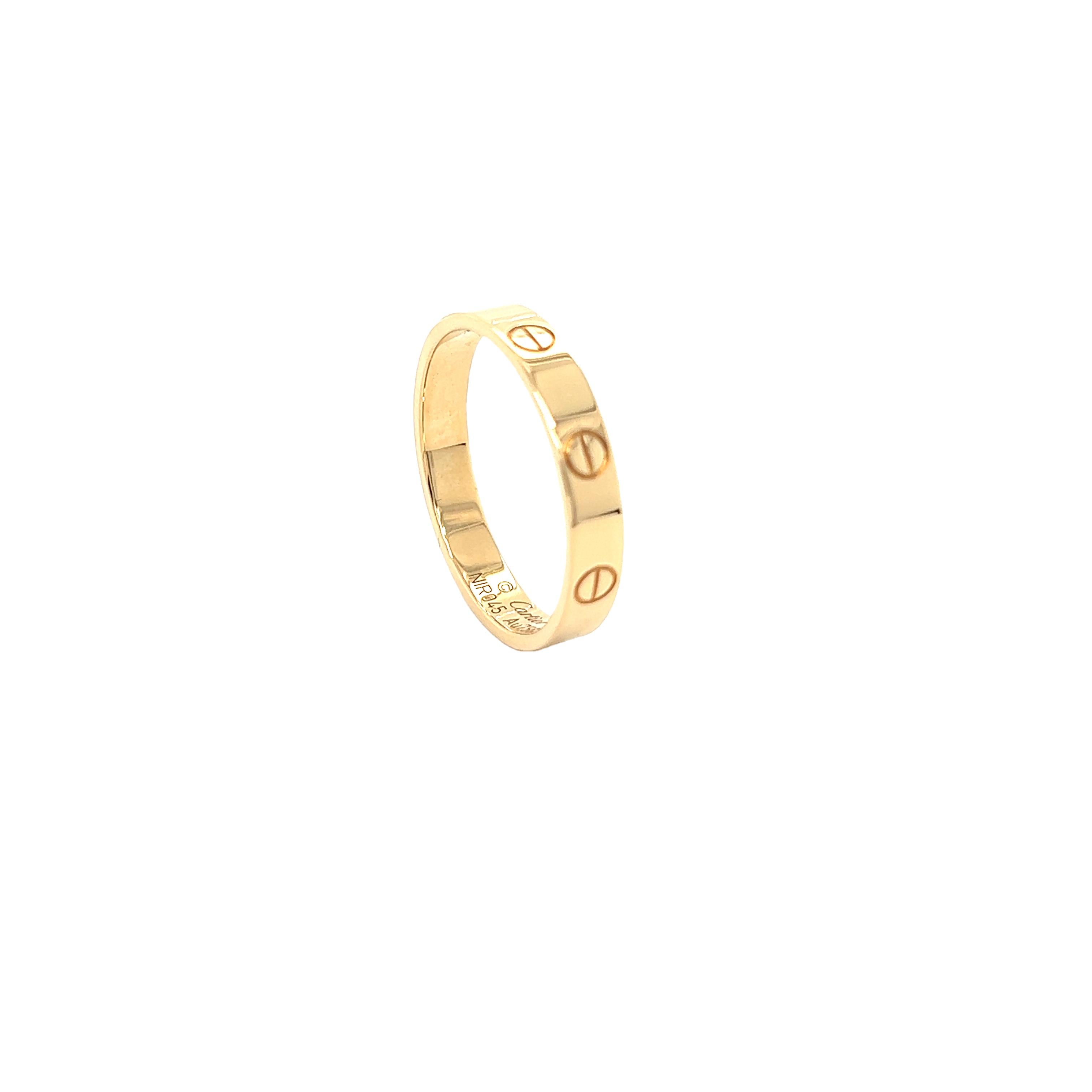 Cartier Love Ring 3,6mm Modellnummer B4085059 für Damen oder Herren im Angebot