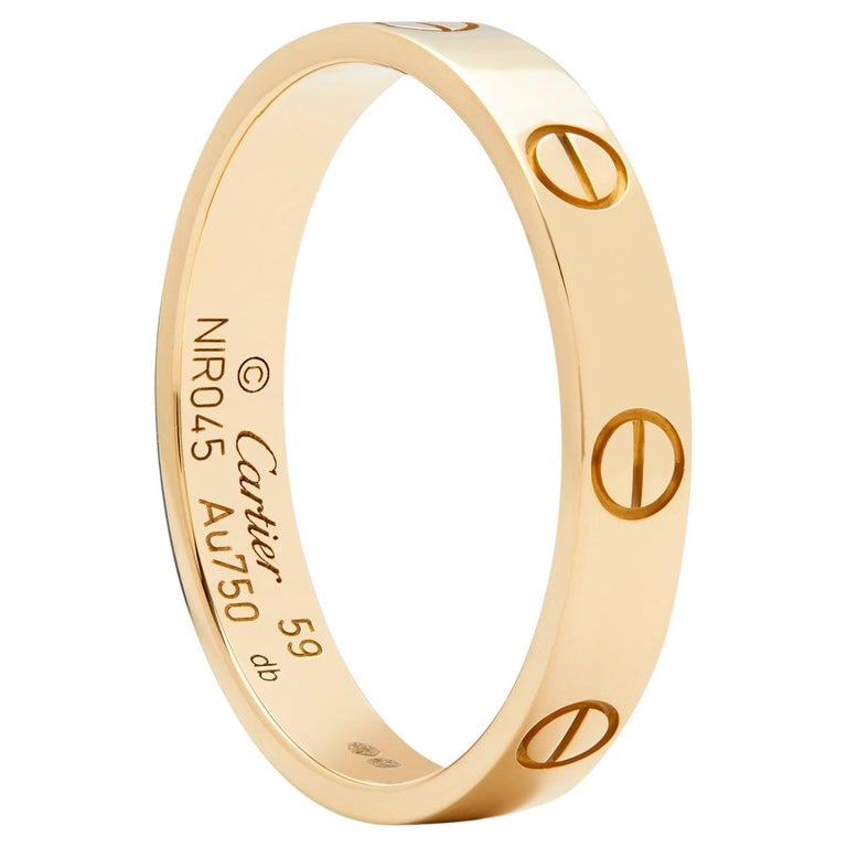 Cartier Sales Bague Love Cartier Or Rose Cartier 18K Rose Gold