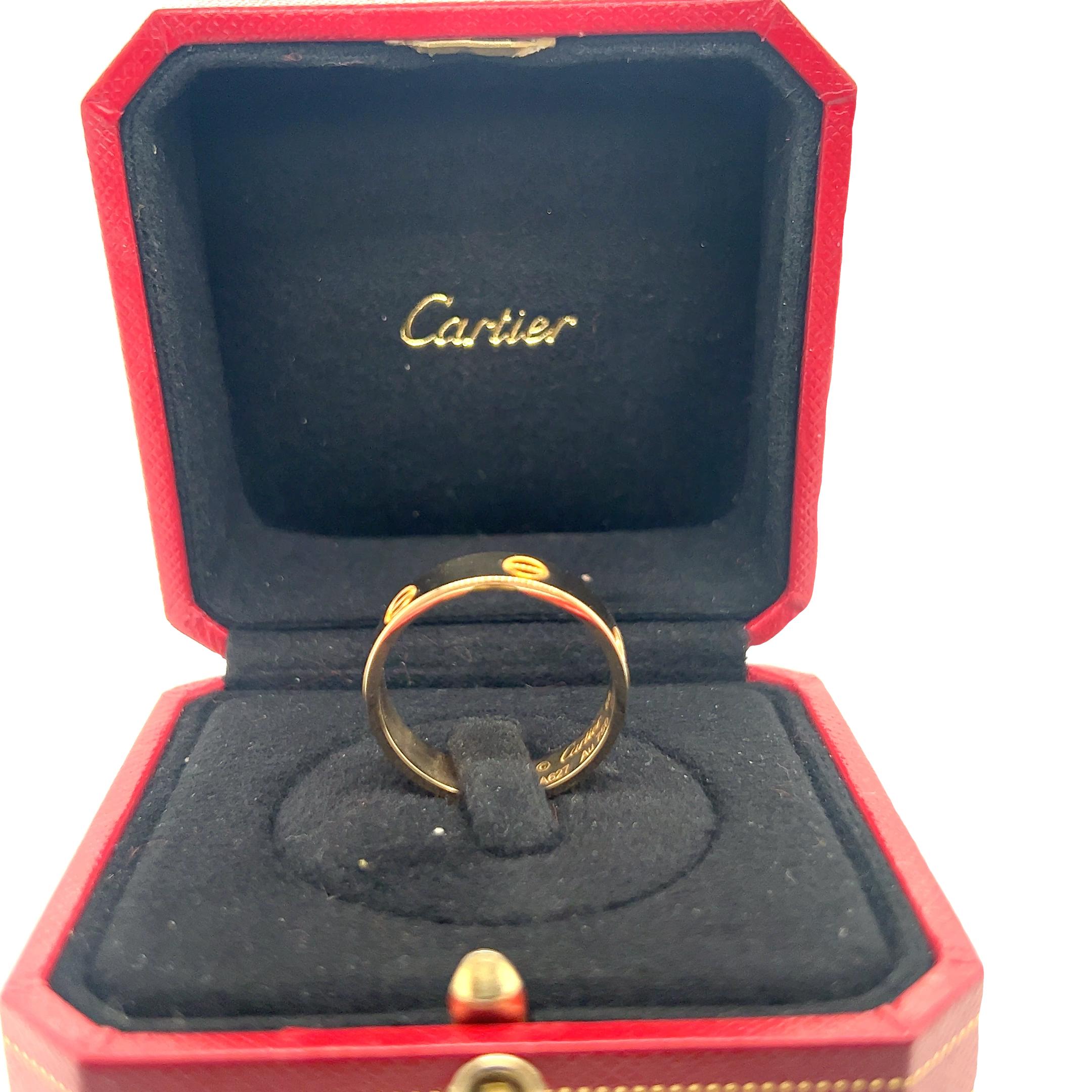 Cartier, bague Love de 5,5 mm, numéro de modèle B4084666 Excellent état - En vente à Addlestone, GB