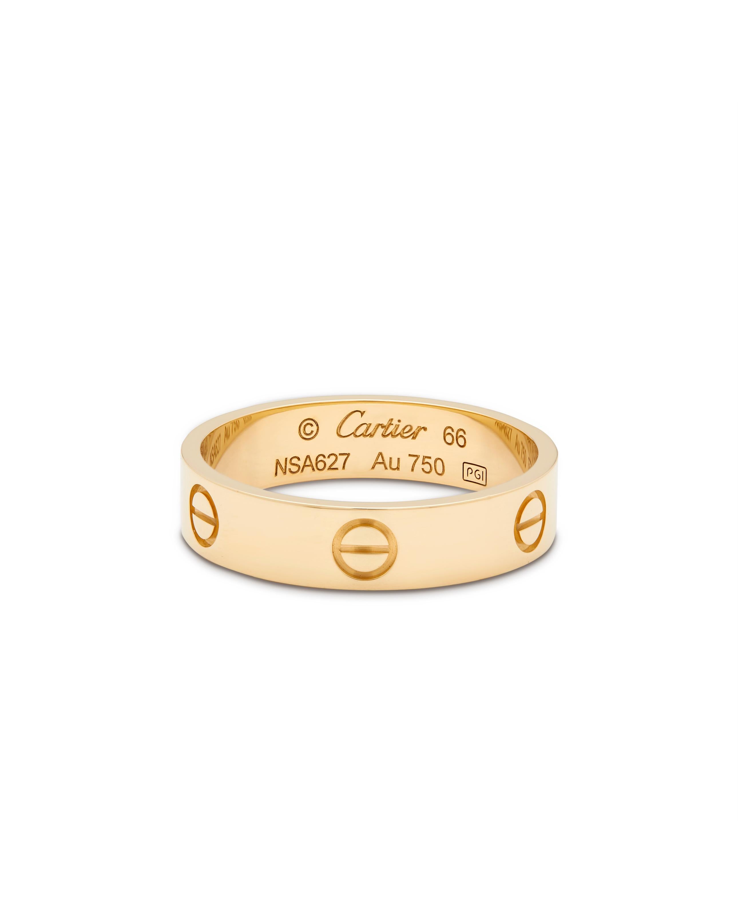 how many mm is the cartier love ring