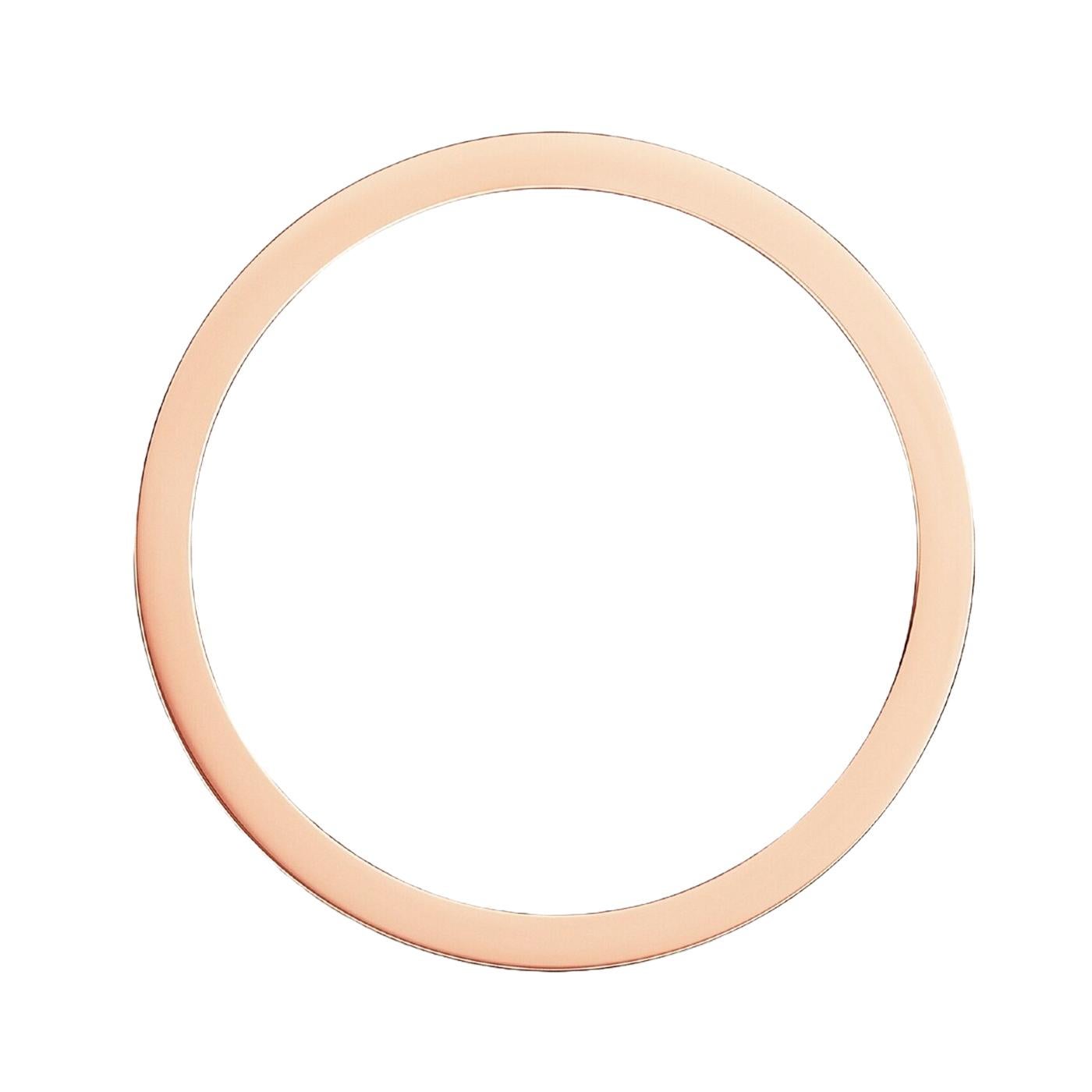 Modernist Cartier Love Ring 57 Size Wedding Band Rose Gold For Sale