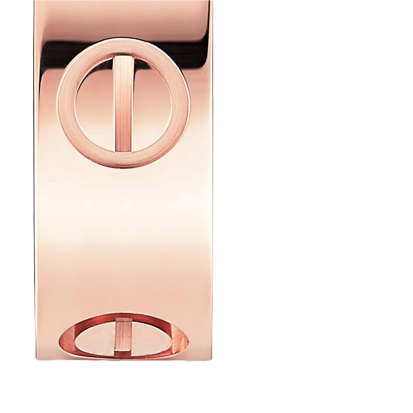 Cartier Love Ring Anneau de mariage taille 57 Or rose Pour femmes en vente