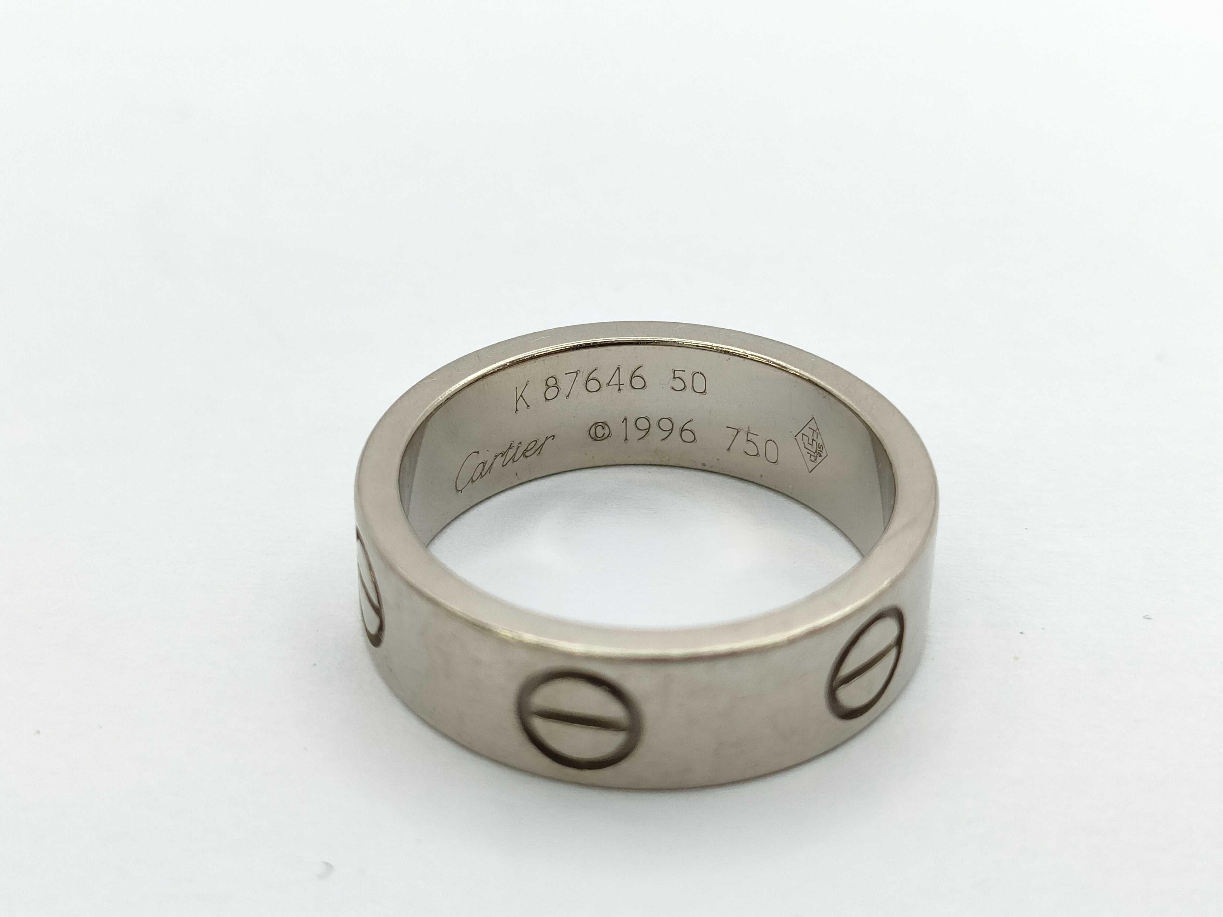 Cartier Love Ring 750WG 50 6.7g 1