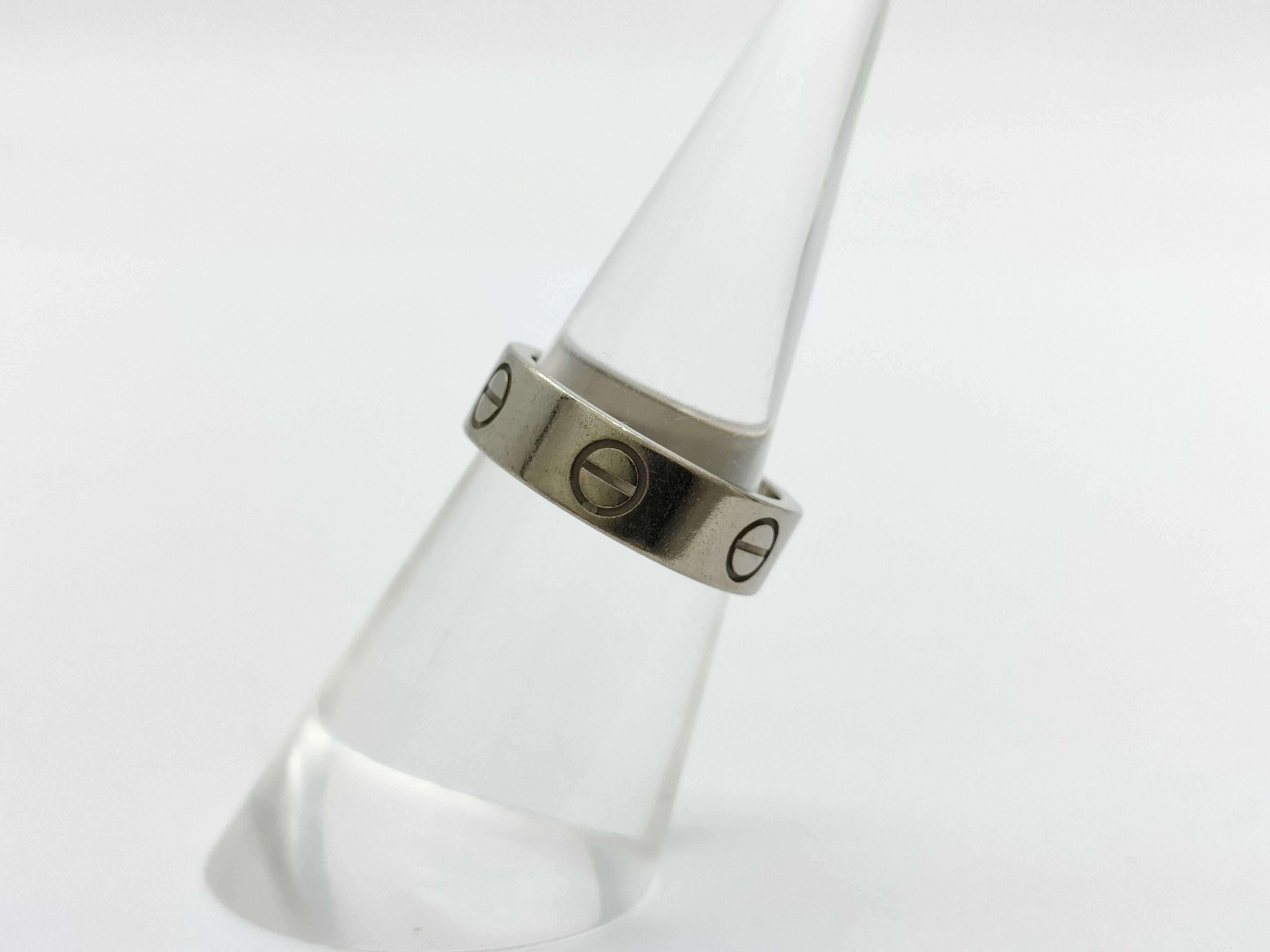 Cartier Love Ring 750WG 50 6.7g 2
