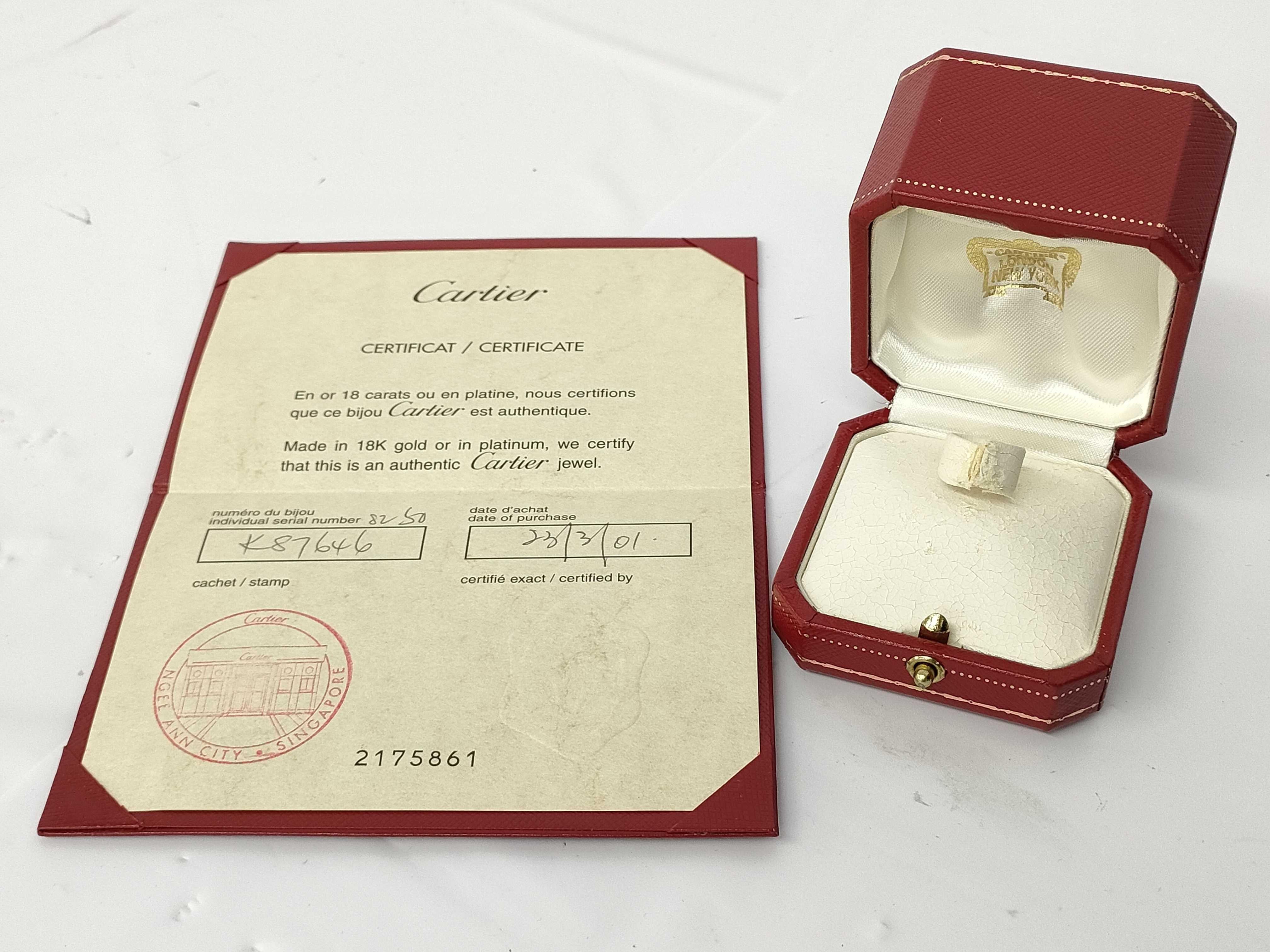 Cartier Love Ring 750WG 50 6.7g 4