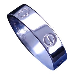 Cartier LOVE Ring, Classic Model in White Gold Size 68 (US 12.25)