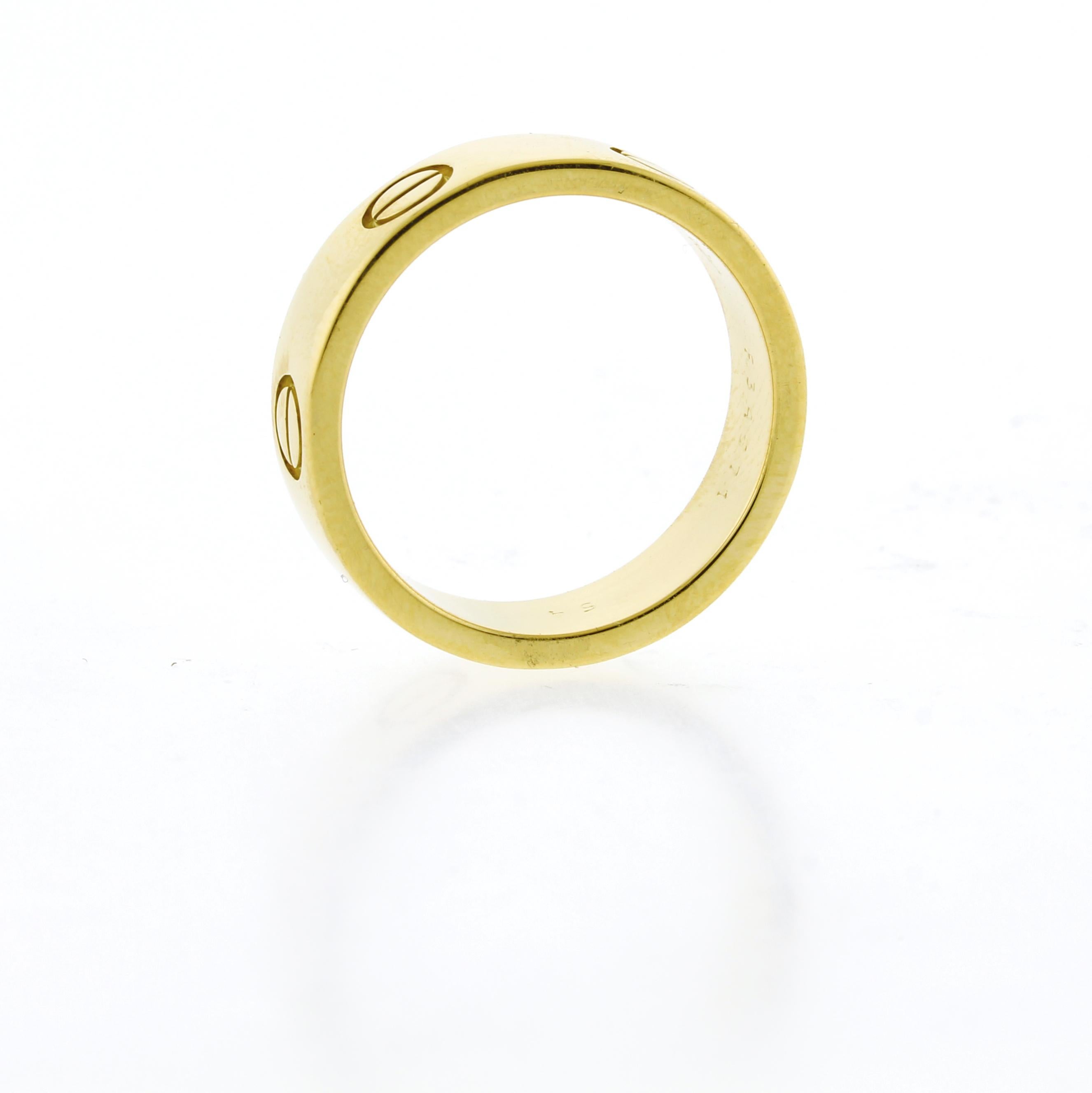 Anello Cartier LOVE - Modello classico, oro giallo, 5,5 mm In condizioni ottime in vendita a Bethesda, MD
