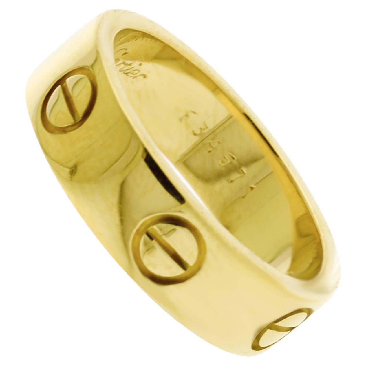 Anello Cartier LOVE - Modello classico, oro giallo, 5,5 mm