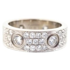 Cartier Love Ring Diamond Paved 18 Karat