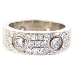 Cartier Love Ring Diamond Paved 18 Karat