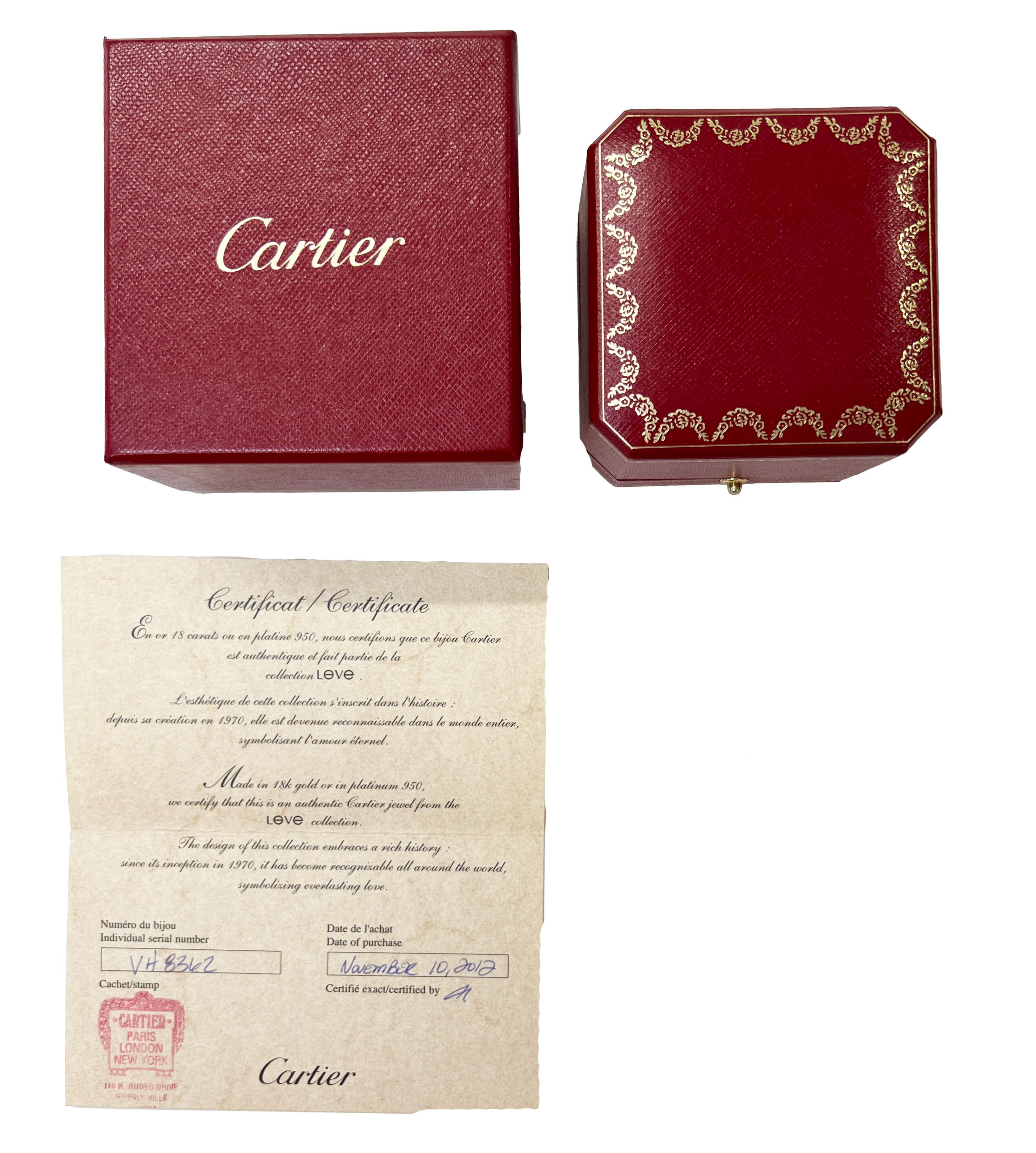 De las mujeres Anillo Cartier Amor, Pavé de Diamantes (Oro Blanco)
