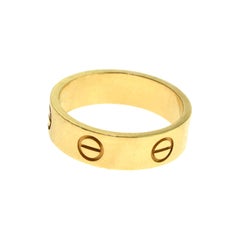 Cartier Love Ring in 18 Karat Yellow Gold Euro Ring