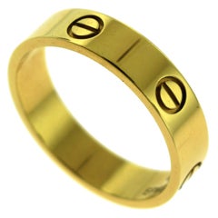Cartier Love Ring in 18 Karat Yellow Gold, Papers, Ring