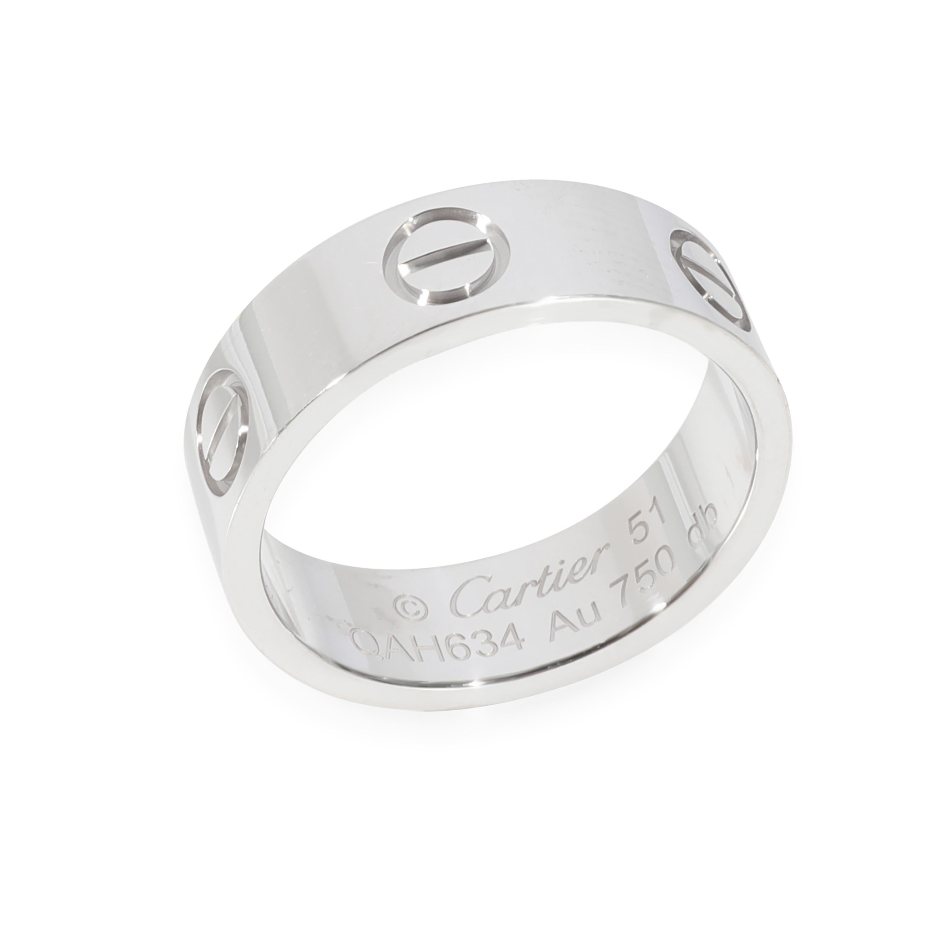 Cartier Love Ring in 18k White Gold

PRIMARY DETAILS
SKU: 128717
Listing Title: Cartier Love Ring in 18k White Gold
Condition Description: Cartier's Love collection is the epitome of iconic, from the recognizable designs to the history behind the