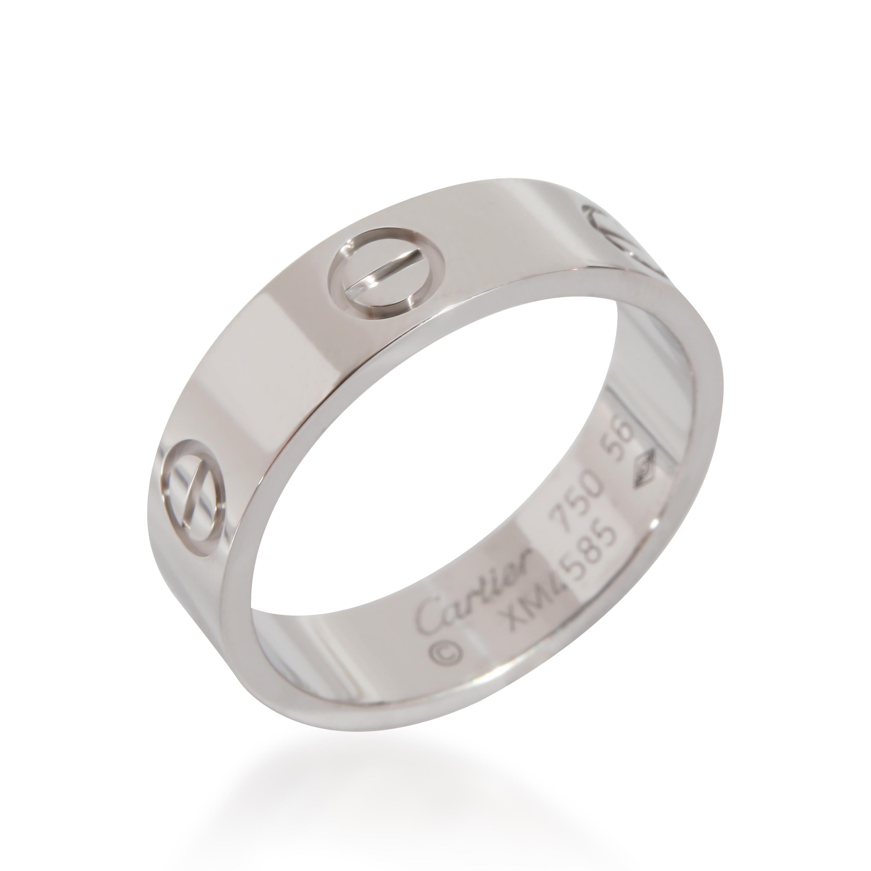 Cartier Love Ring in 18k White Gold

PRIMARY DETAILS
SKU: 133249
Listing Title: Cartier Love Ring in 18k White Gold
Condition Description: Cartier's Love collection is the epitome of iconic, from the recognizable designs to the history behind the