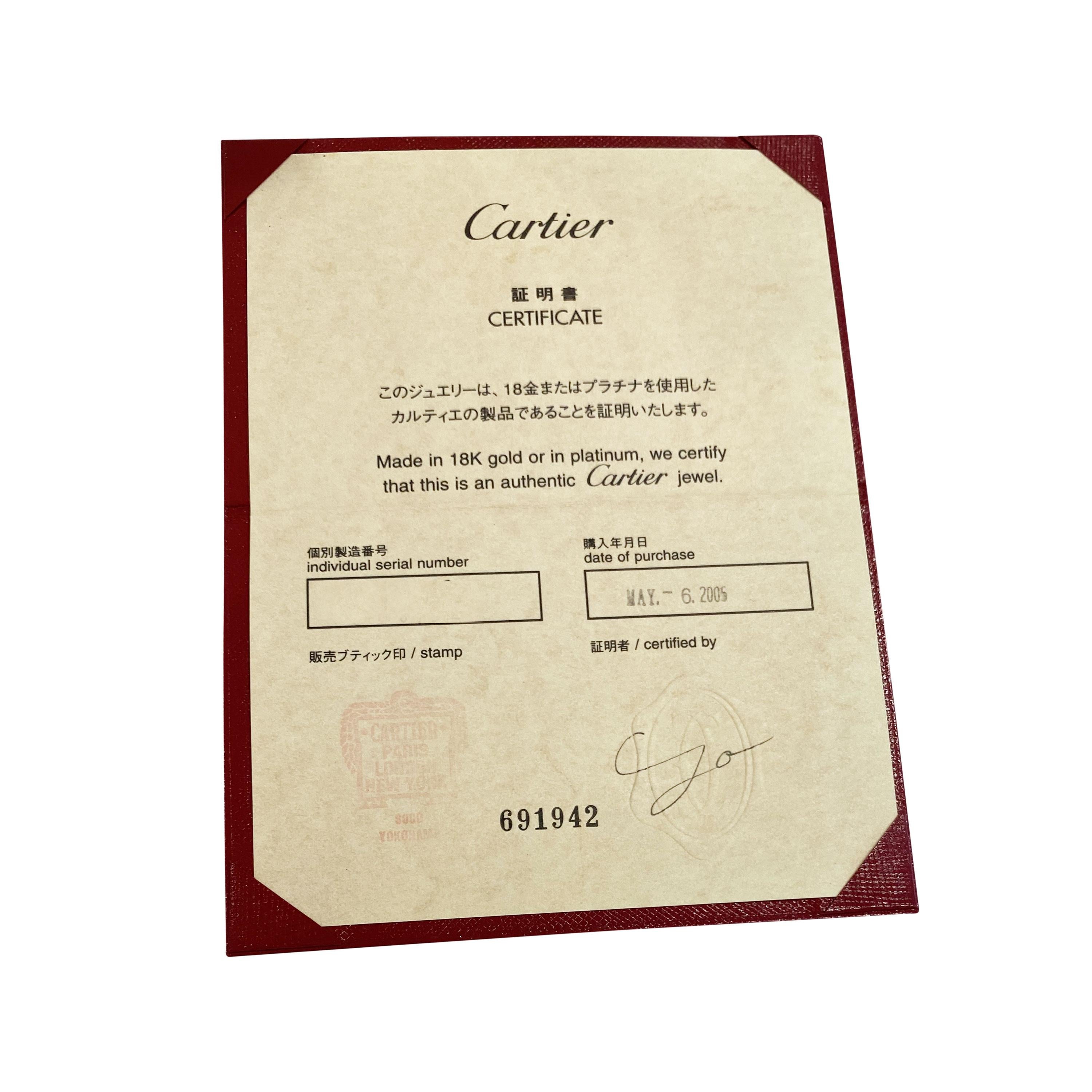 inside of cartier love ring