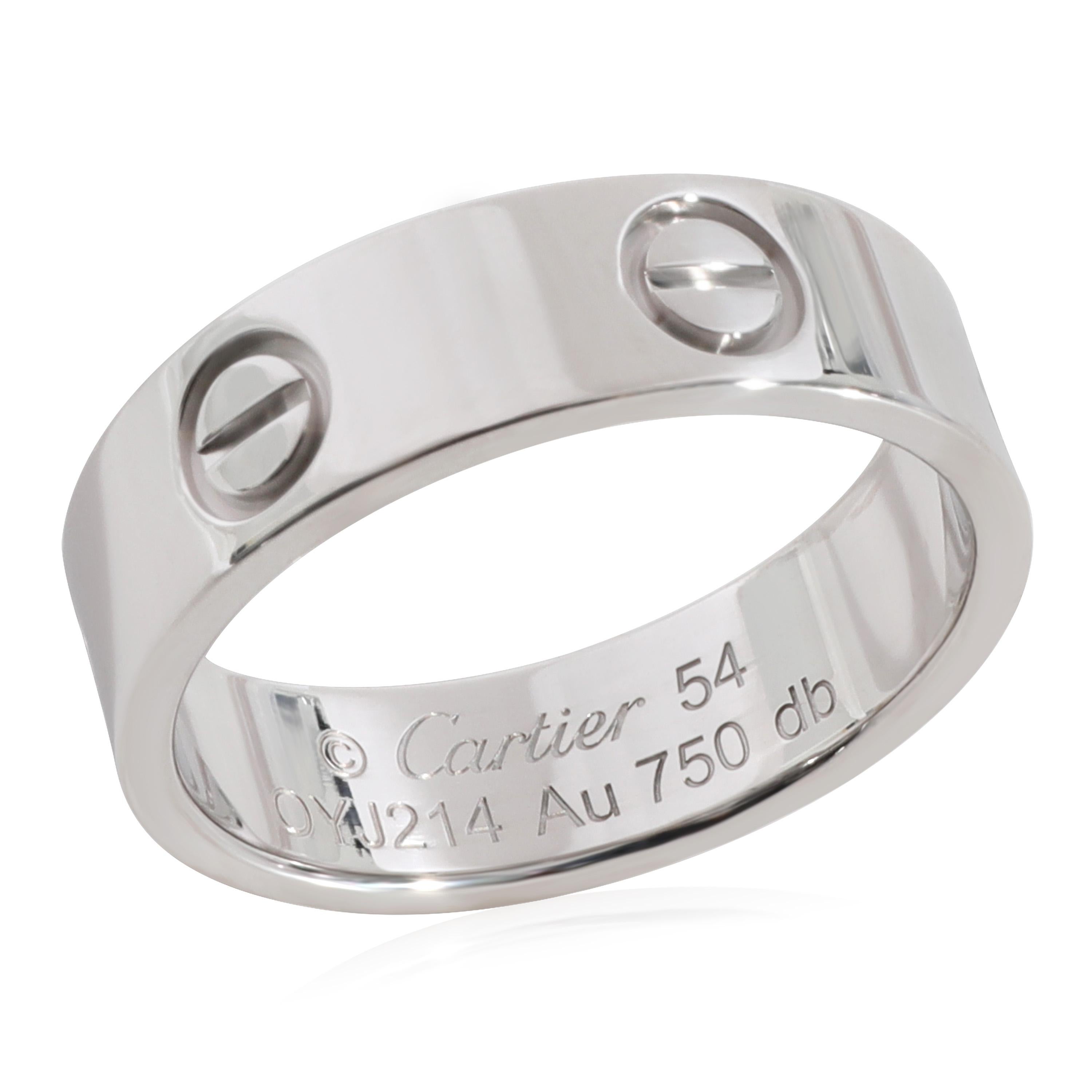 Cartier Love Ring in 18k White Gold 1
