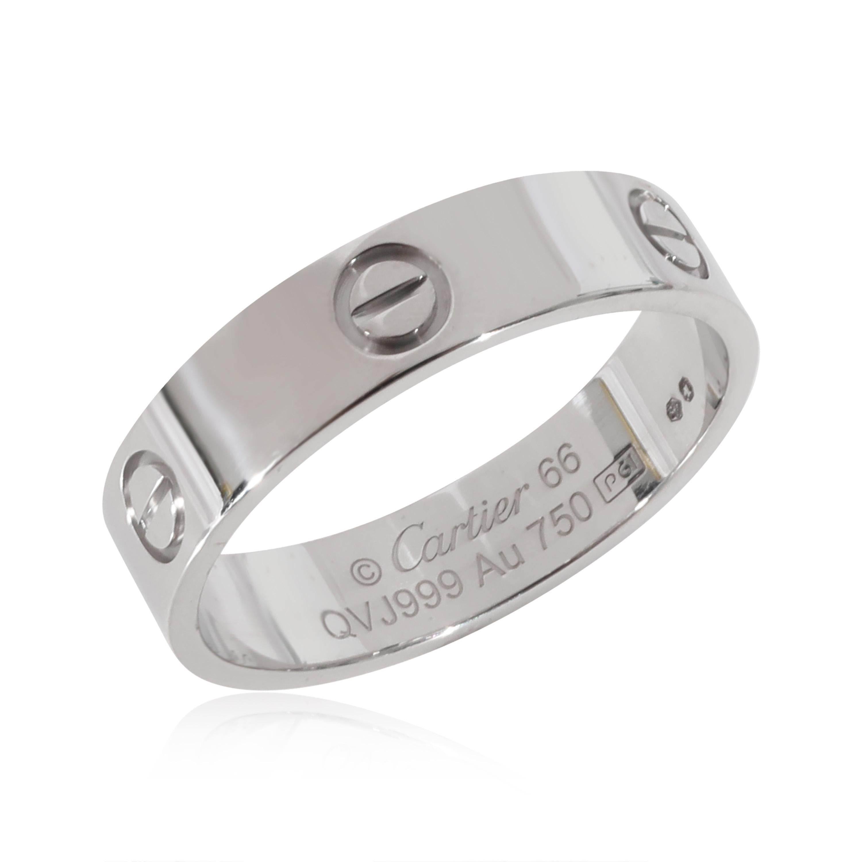 Cartier Love Ring in 18k White Gold 1