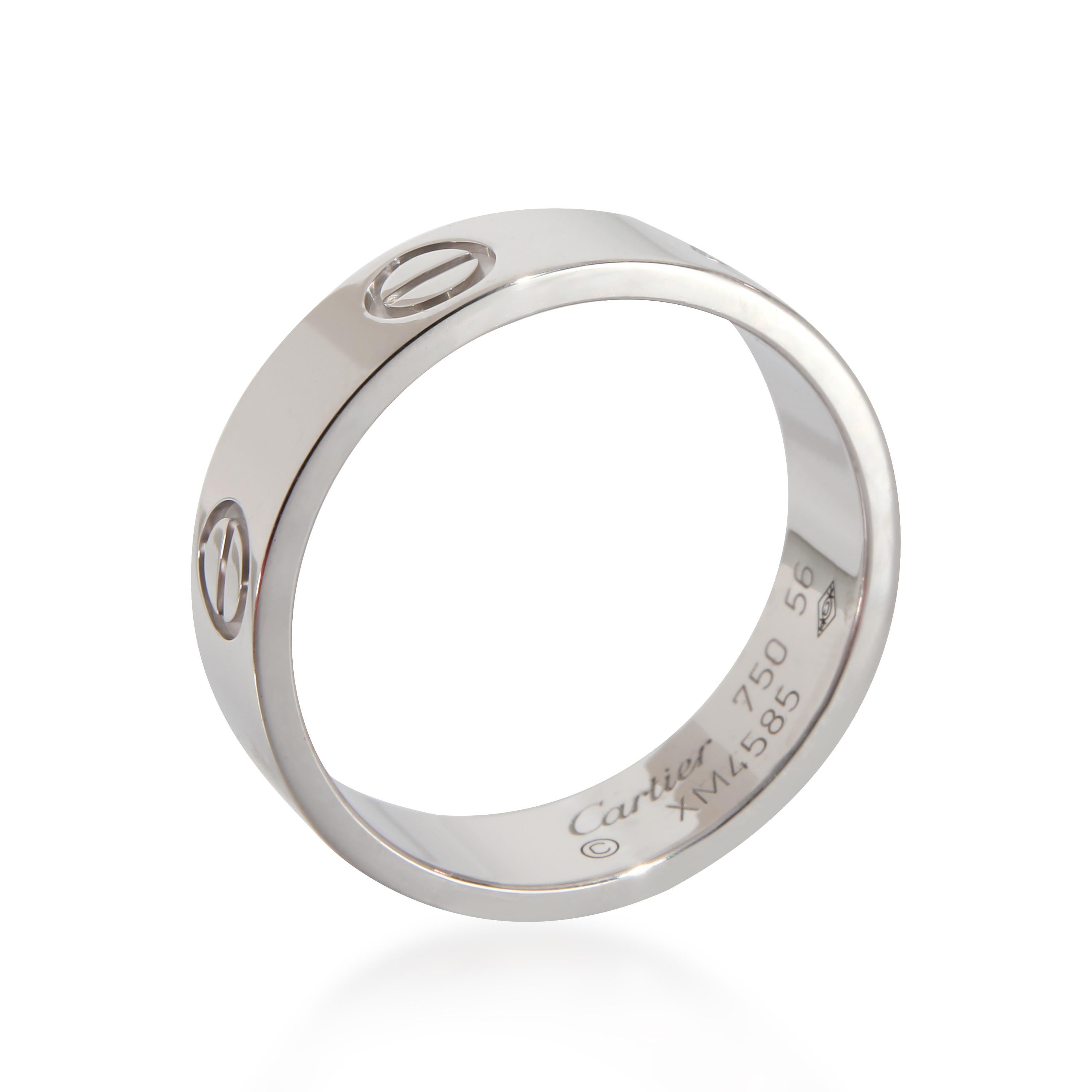 Cartier Love Ring in 18k White Gold 1