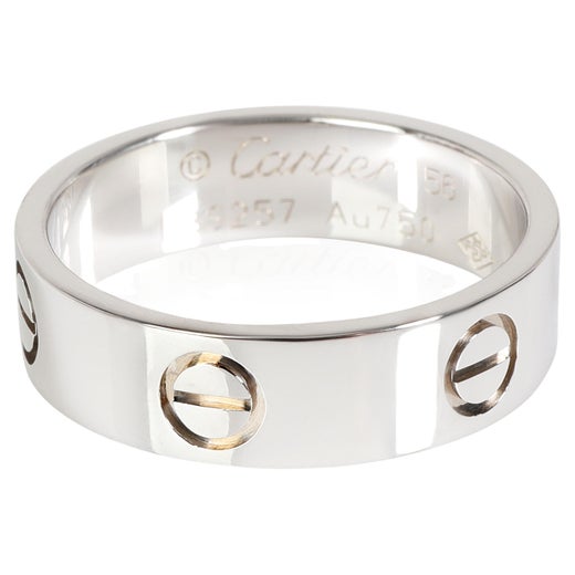 Cartier Love Ring in 18k White Gold For Sale at 1stDibs