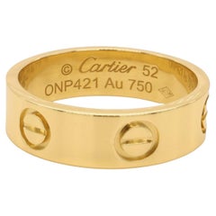 Cartier Love Ring in 18K Yellow Gold 5.5mm Size 52