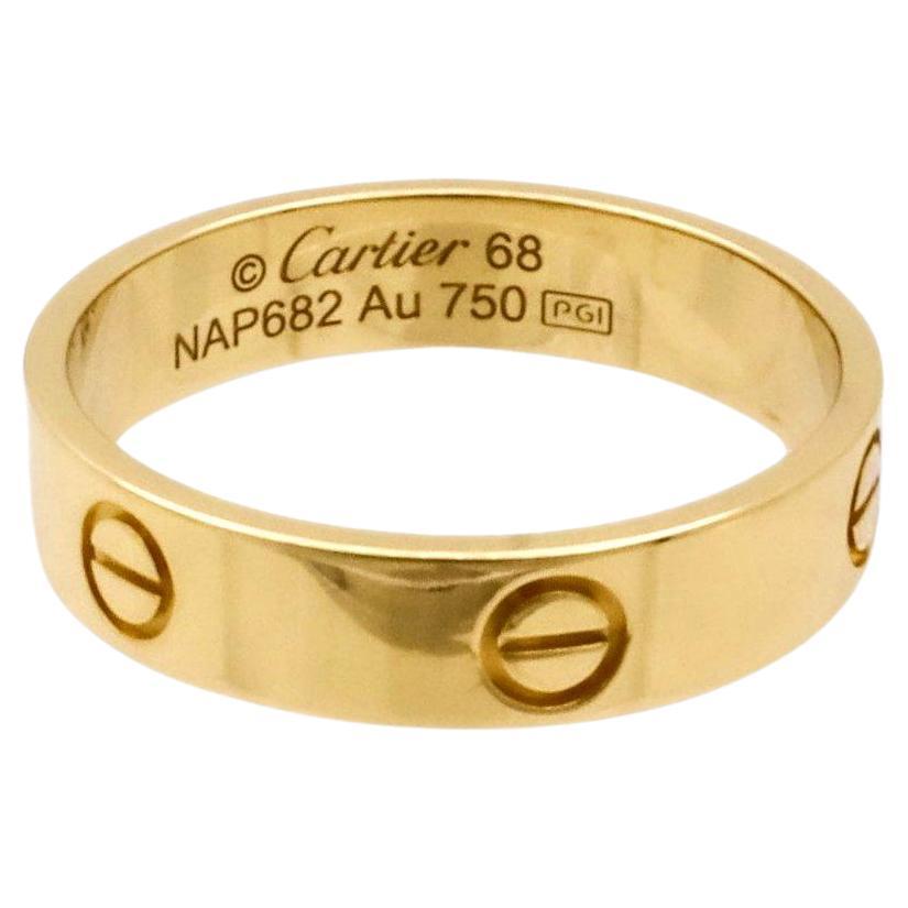 Cartier Love Ring in 18K Yellow Gold 5.5mm Size 68 (12.25)