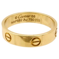 Cartier, bague d'amour en or jaune 18 carats 5,5 mm, taille 68 (12,25)