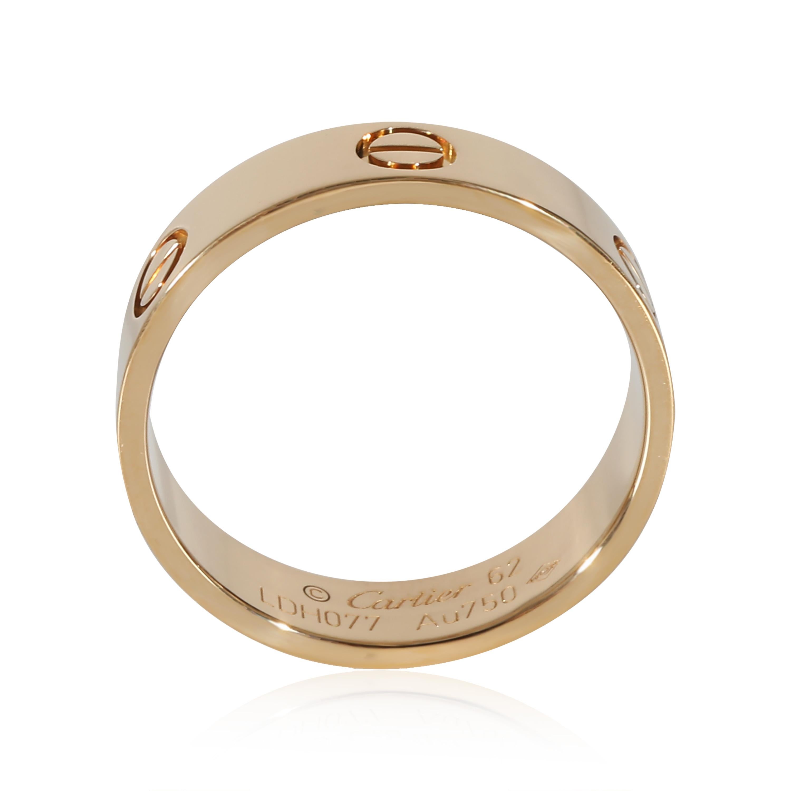 Cartier Love Ring in 18k Yellow Gold

PRIMARY DETAILS
SKU: 134872
Listing Title: Cartier Love Ring in 18k Yellow Gold
Condition Description: Cartier's Love collection is the epitome of iconic, from the recognizable designs to the history behind the