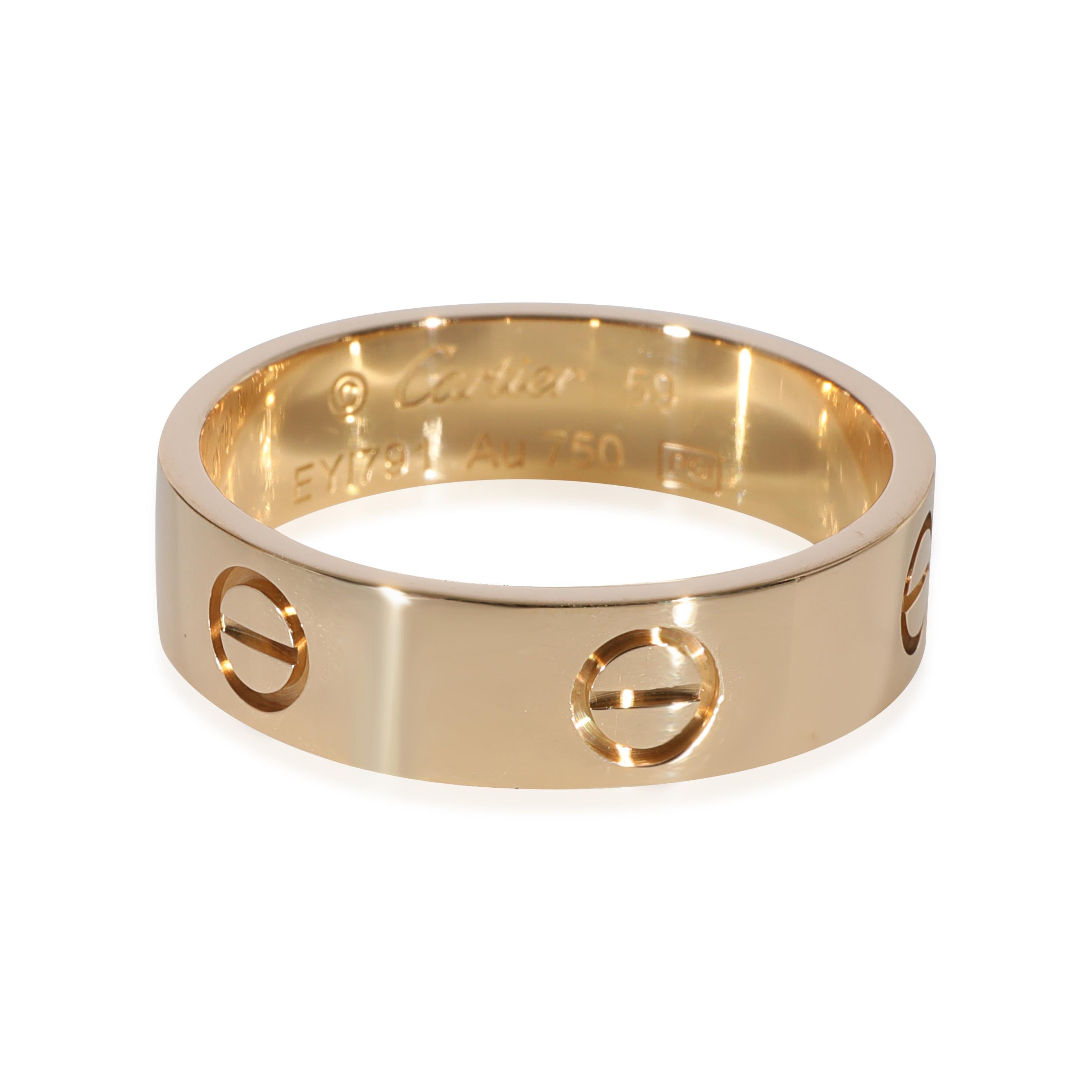 Cartier love ring yellow gold replica cheap