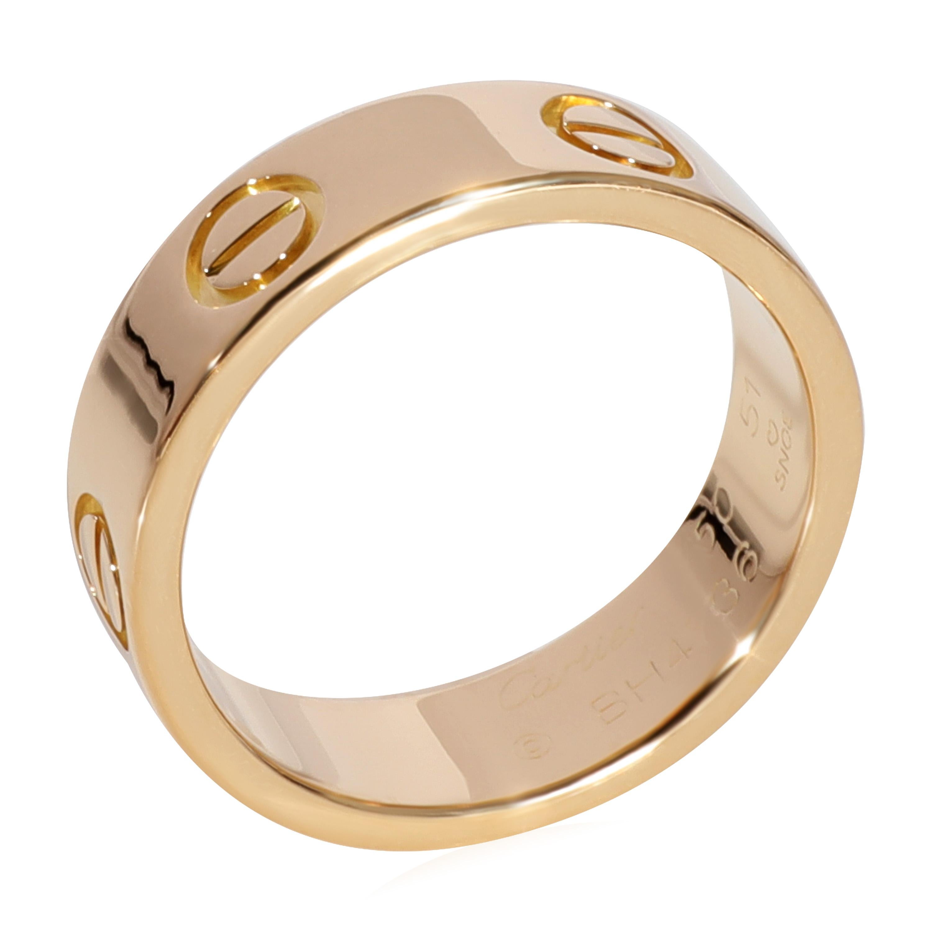 Cartier Love-Ring aus 18 Karat Gelbgold 1