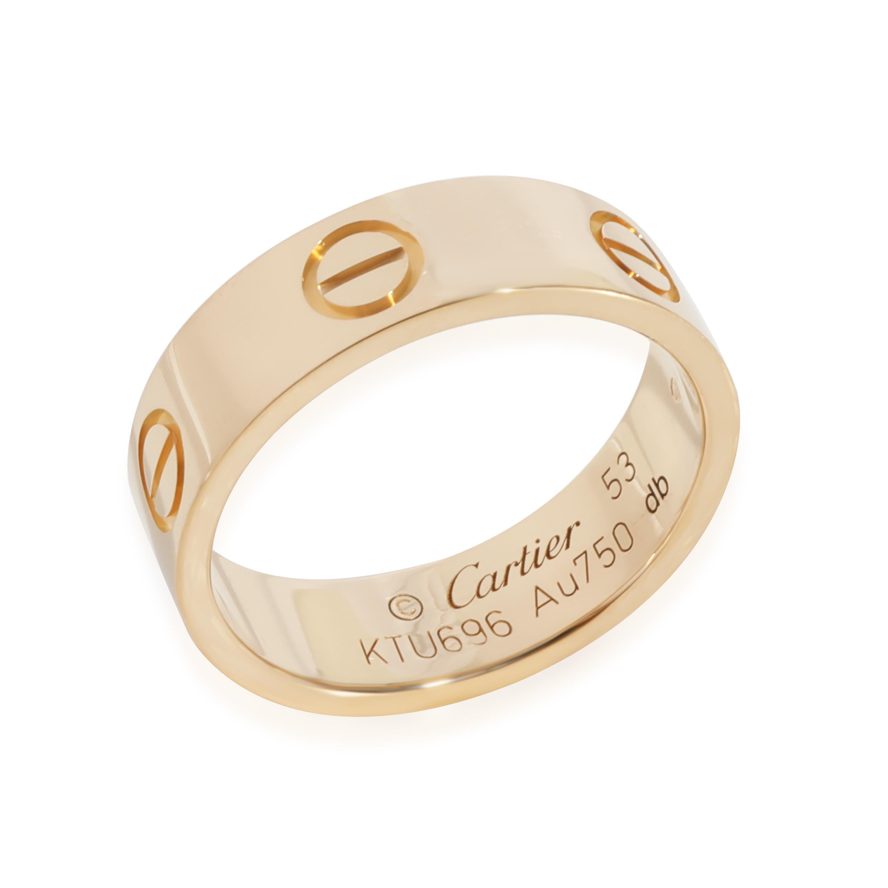 Cartier Love Ring in 18k Yellow Gold In Excellent Condition In New York, NY