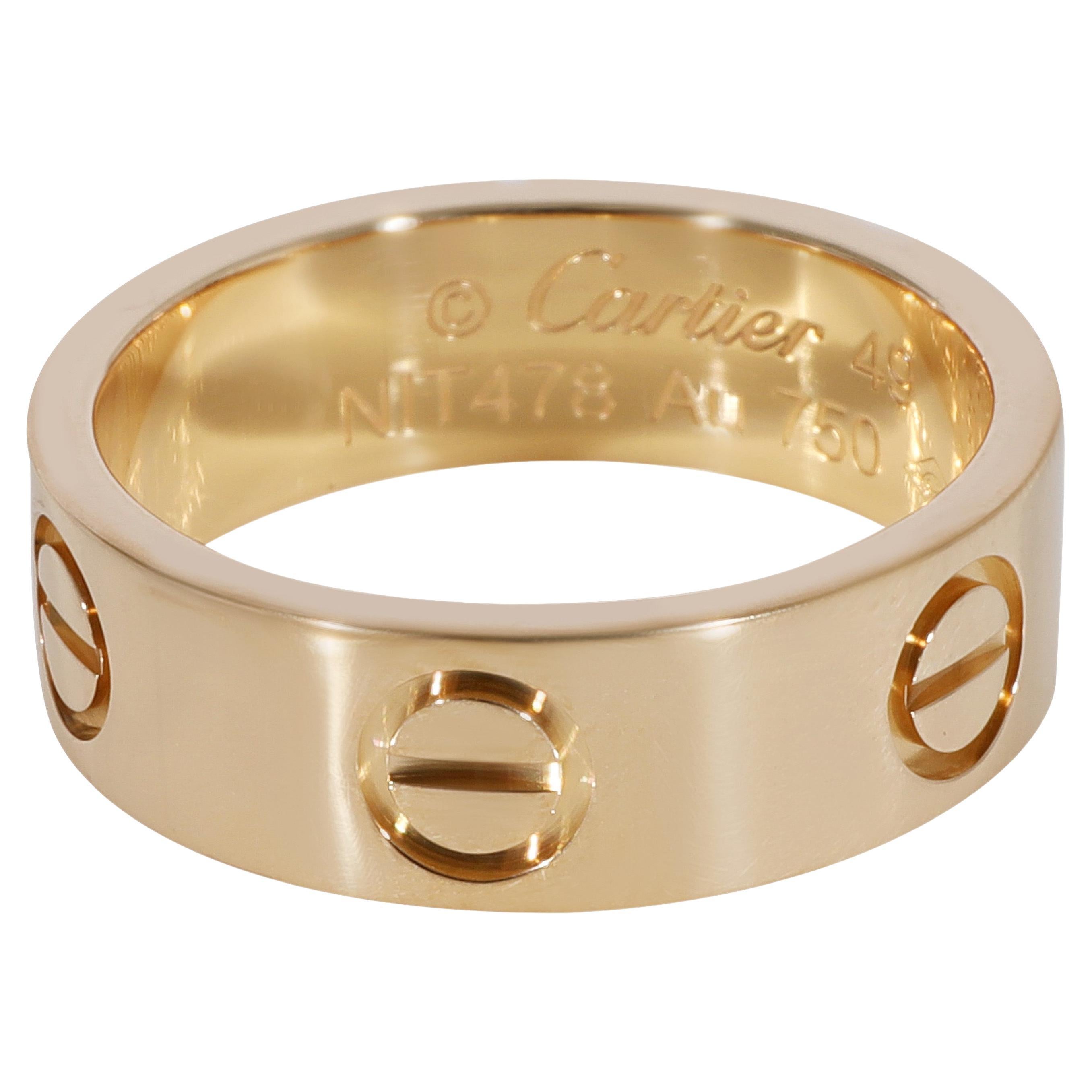 Cartier Love Ring in 18k Yellow Gold