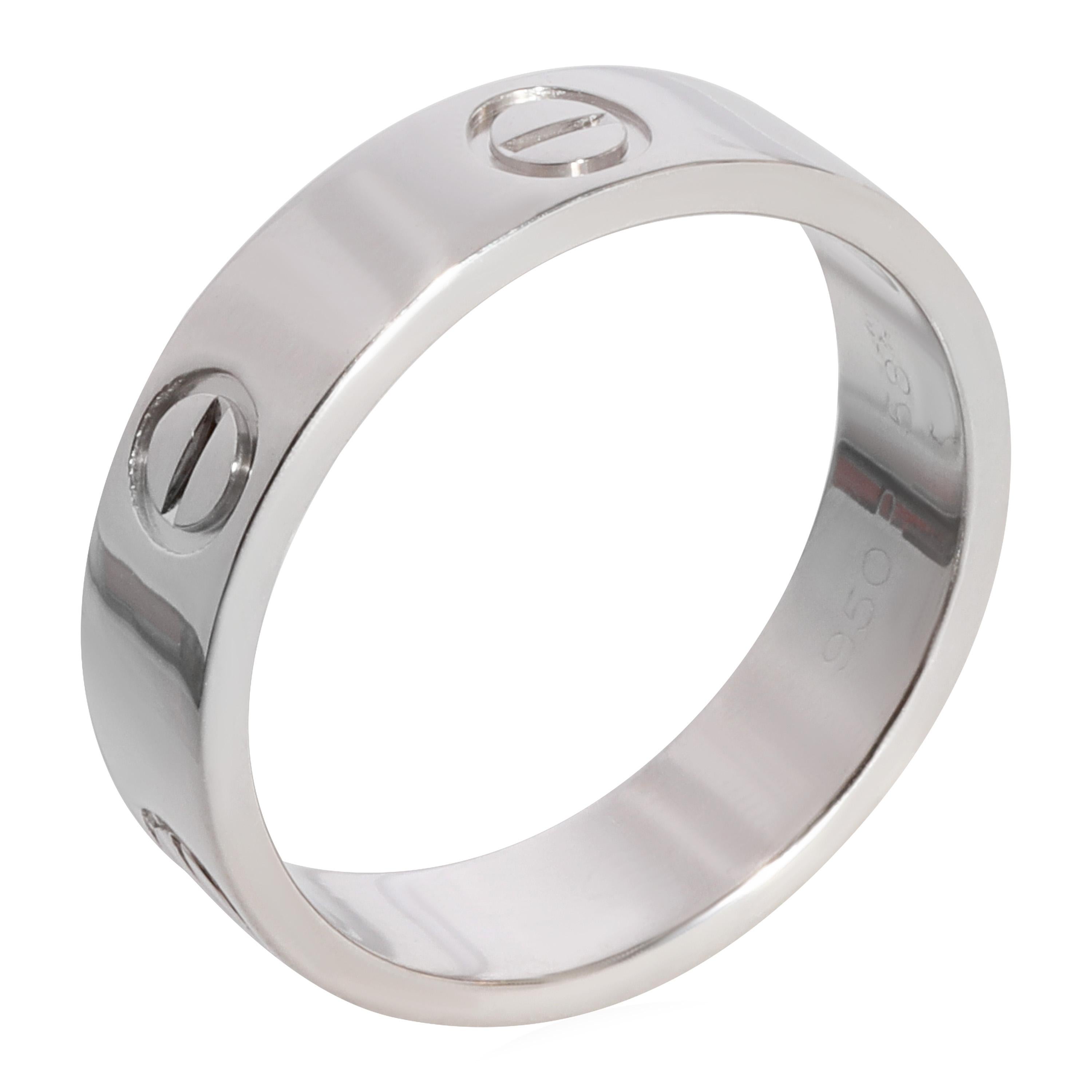 Cartier: Love-Ring aus 950 Platin für Damen oder Herren