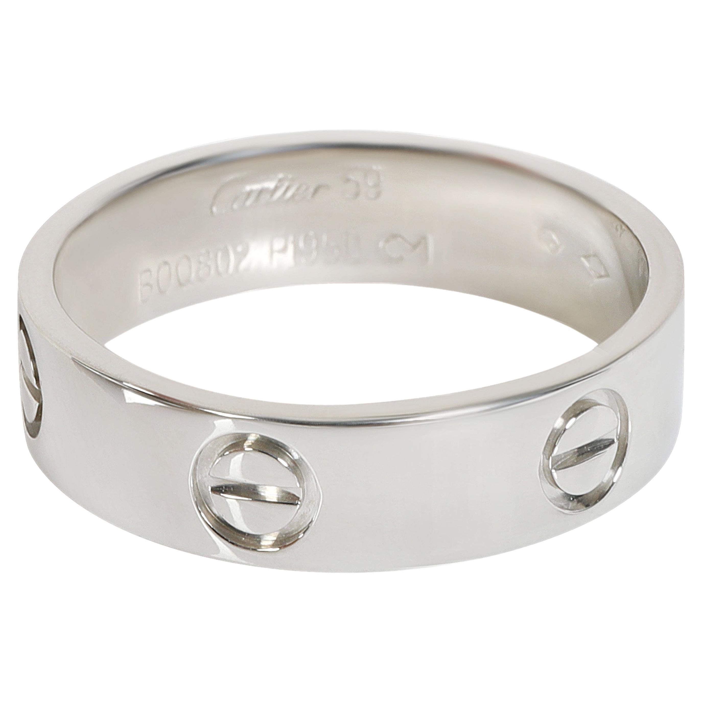 Cartier Love Ring in 950 Platinum For Sale