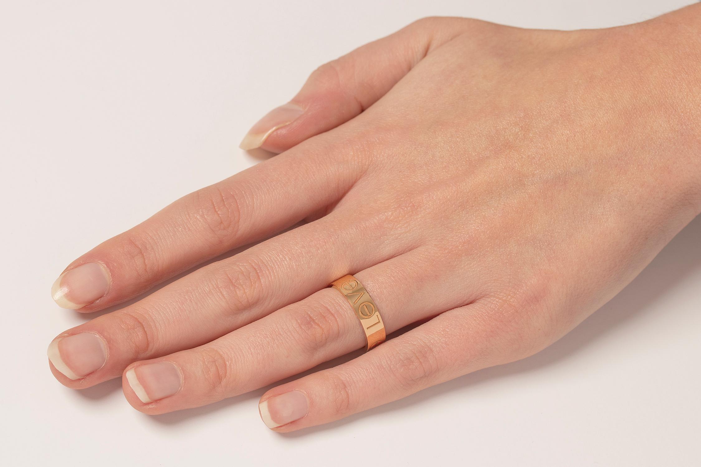 cartier love ring rose gold