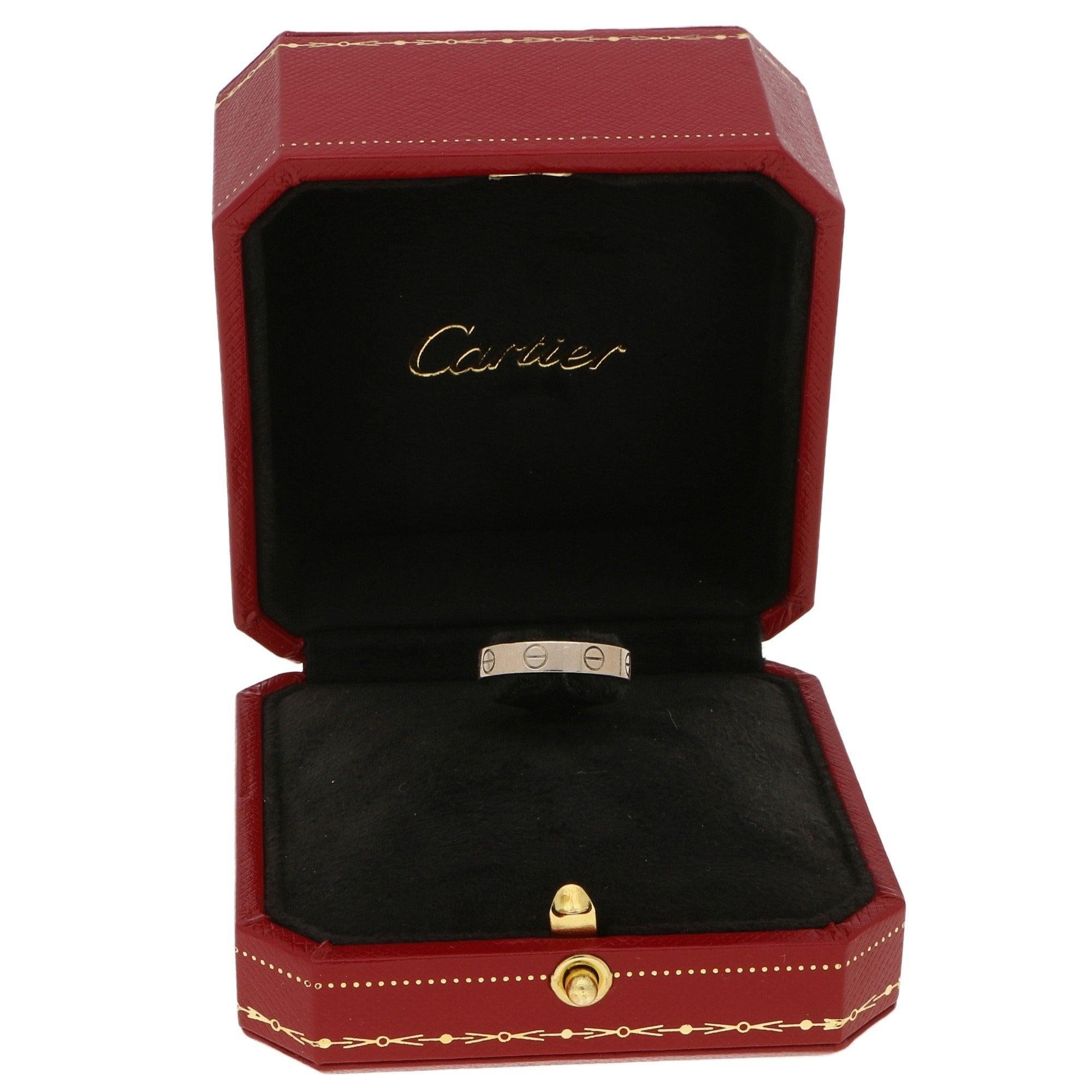 cartier love ring stamp