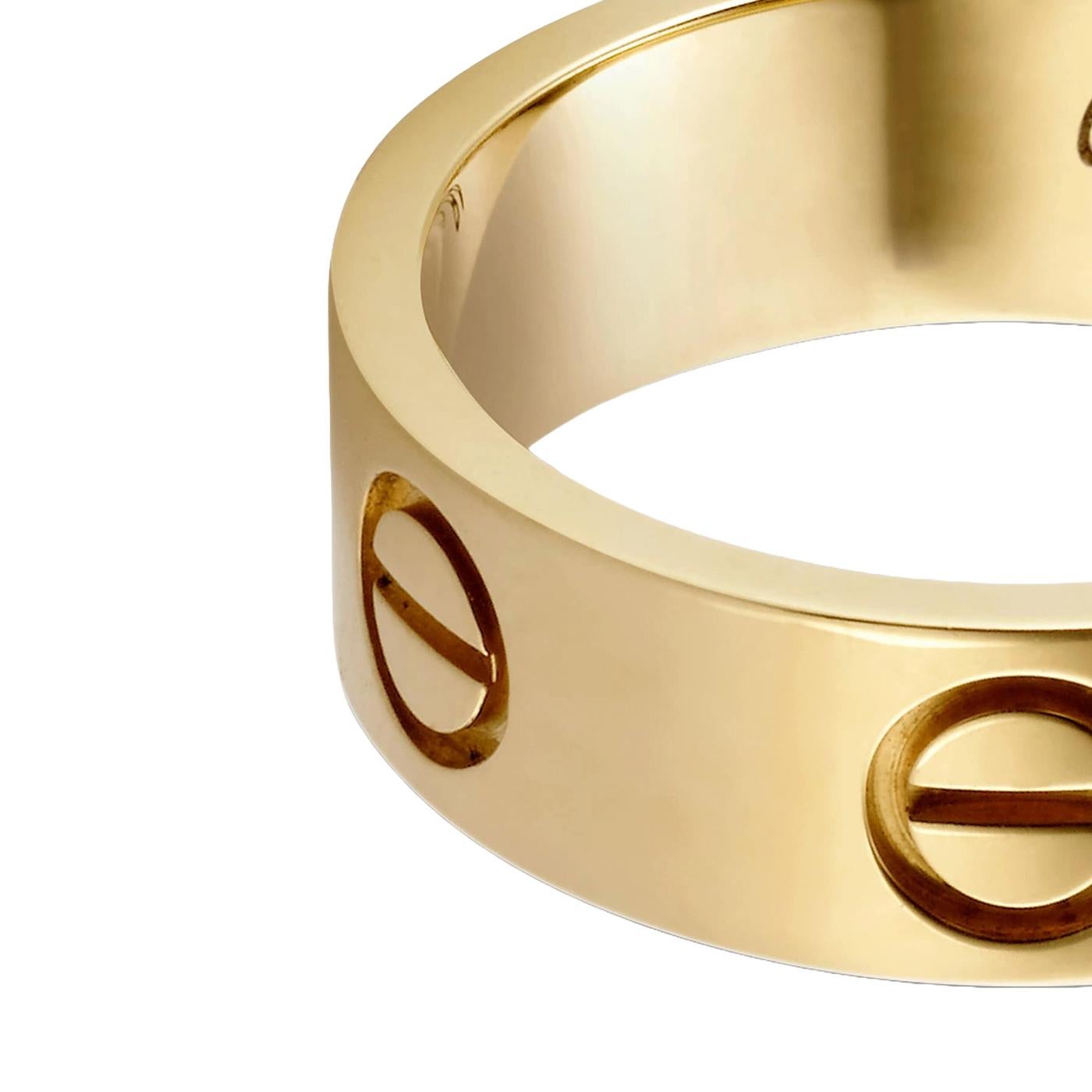 Cartier Love Ring in Gelbgold 55 Größe Ehering (Modernistisch) im Angebot