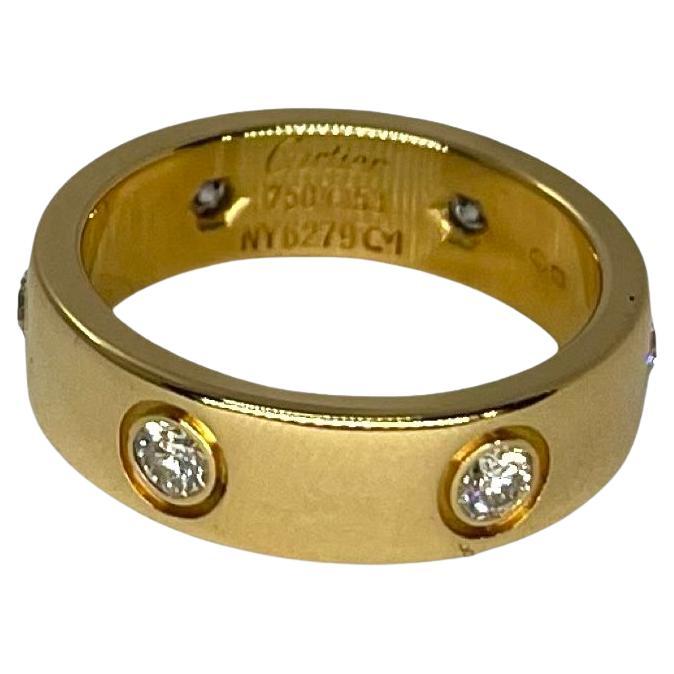 Cartier Anello dell'Amore Modello Grande con 6 Diamanti in vendita