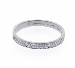 Cartier LOVE Ring - Mini-Modell, gepflasterte Diamanten, Weißgold