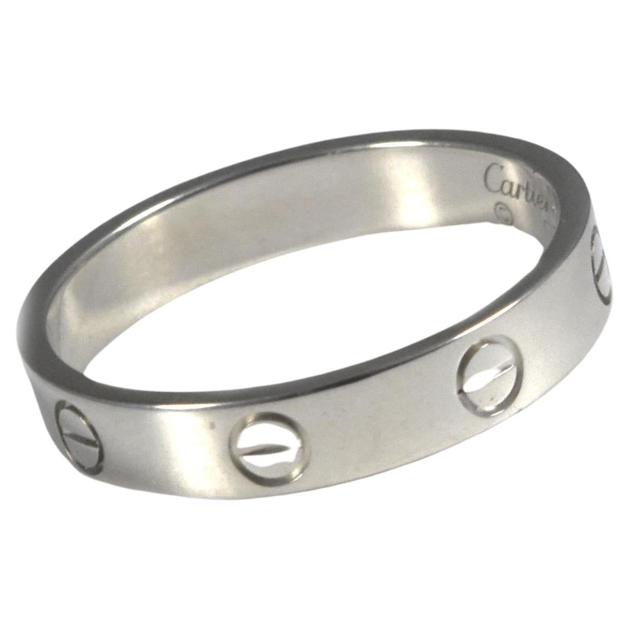 Cartier Bague d'amour en platine, taille 59